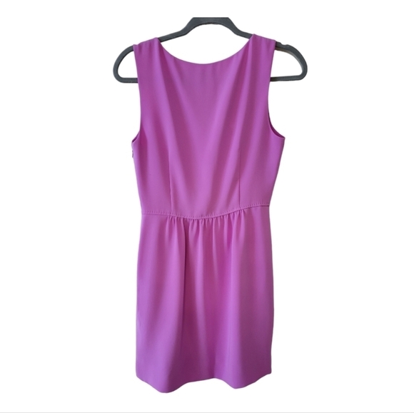 J. Crew Raspberry Pink Sleeveless A-line Dress Size 2 - Picture 3 of 4
